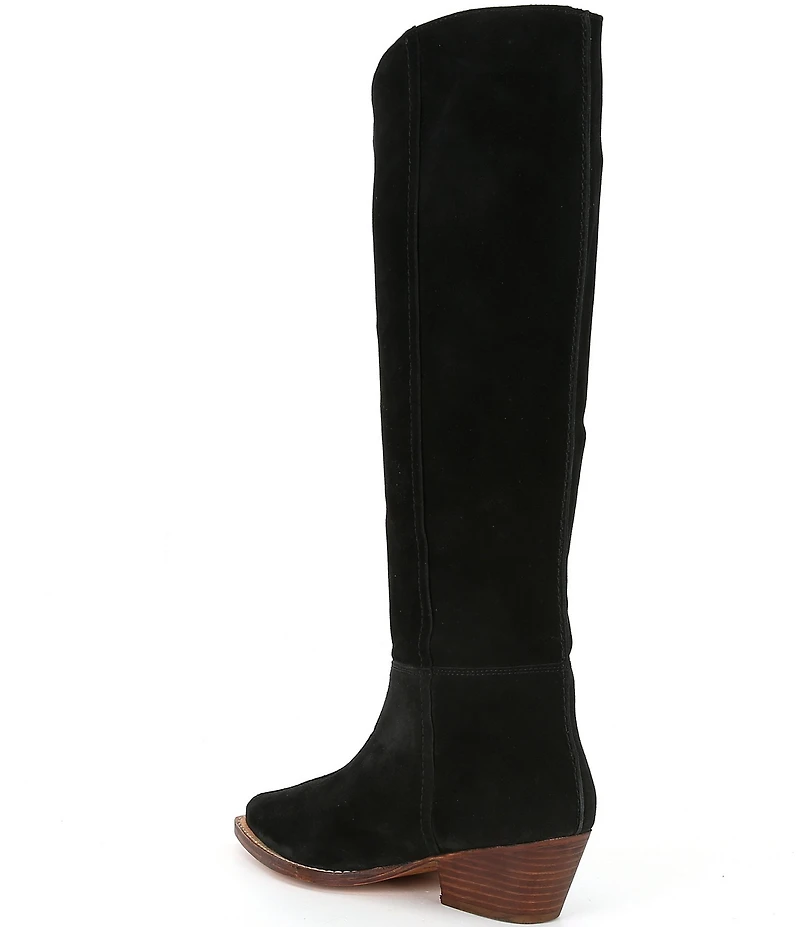Free People Sway Low Slouch Suede Tall Boots