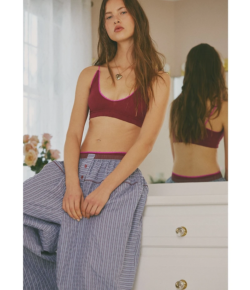 Free People Sweet Point Seamless Longline Bralette