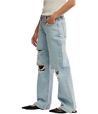 Free People Tennessee Low-Rise Rigid Denim Boyfriend Jeans