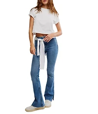Free People The Perfect Tee Crew Neck Short Sleeve Cropped Tee