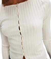 Free People Tilly Crew Neckline Long Sleeve Top