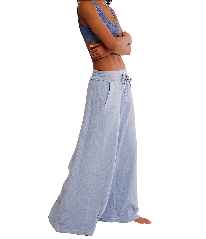 Free People Wait A Minute Wide Leg Lounge Pants