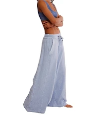 Free People Wait A Minute Wide Leg Lounge Pants