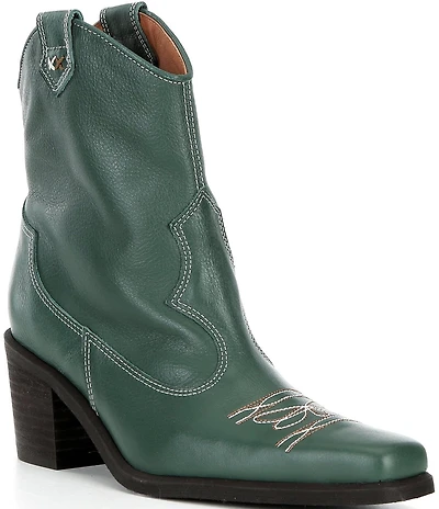 Free People Wandering Leather Western Booties