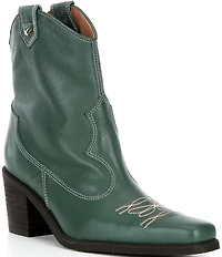 Free People Wandering Leather Western Booties