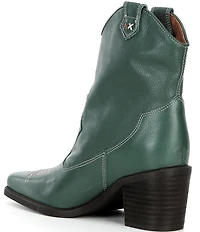 Free People Wandering Leather Western Booties