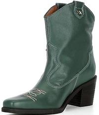 Free People Wandering Leather Western Booties