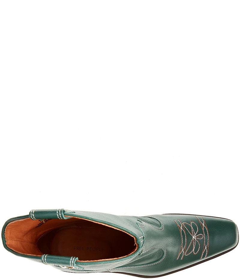 Free People Wandering Leather Western Booties