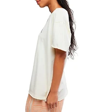 Free People We The Free Best Coast Mermaid Graphic Crew Neck Short Sleeve Tee