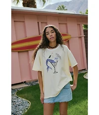 Free People We The Free Best Coast Mermaid Graphic Crew Neck Short Sleeve Tee