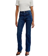 Free People We The Free Double Knot High Rise Bootcut Leg Denim Jeans