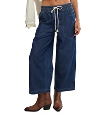 Free People We The Free Easy Peasy Pull-On Boyfriend Denim Jeans