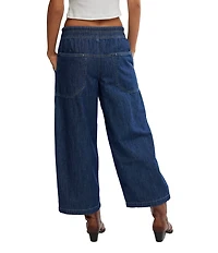 Free People We The Free Easy Peasy Pull-On Boyfriend Denim Jeans