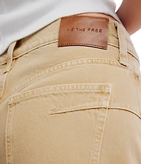 Free People We The Free Fable Low-Rise Twisted Bowed Leg Denim Jeans