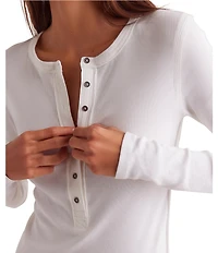 Free People We The Free Jamie V-Neck Long Sleeve Henley Top
