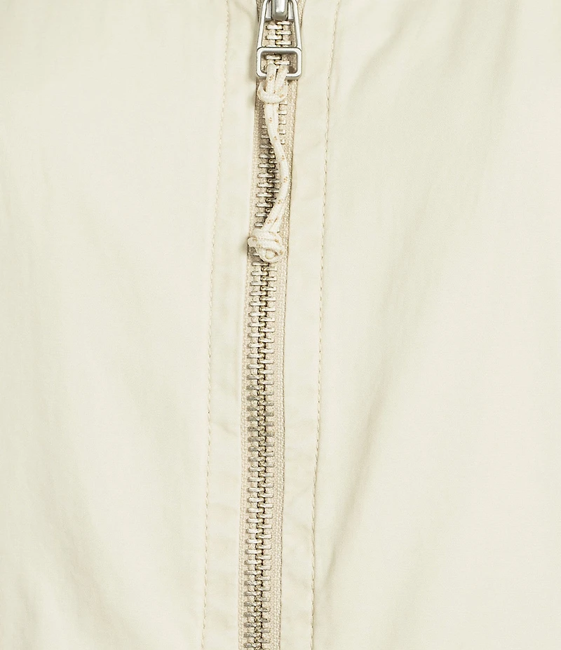 Free People We The Free Jax Washed Banded Collar Long Sleeve Bomber Jacket