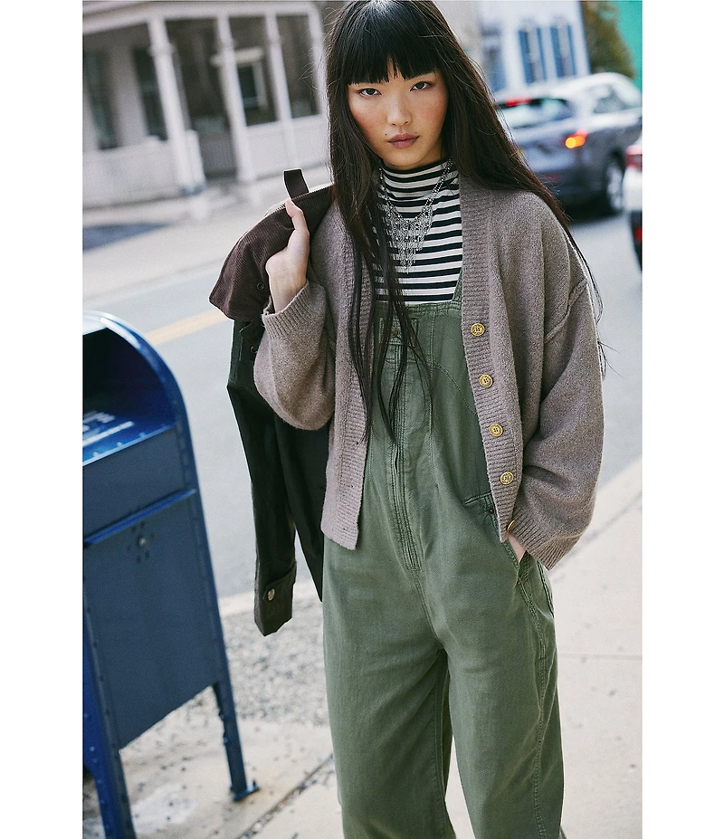 Free People We The Free Jude One Piece Square Neck Overalls