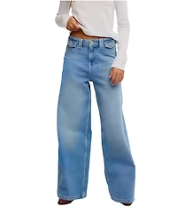 Free People We The Free Kellee High Rise Ultra Wide Leg Jeans