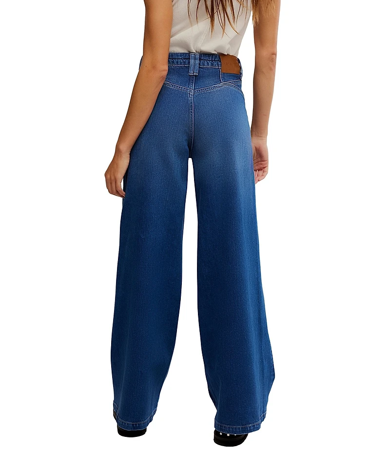 Free People We The Free Kellee High Rise Ultra Wide Leg Jeans