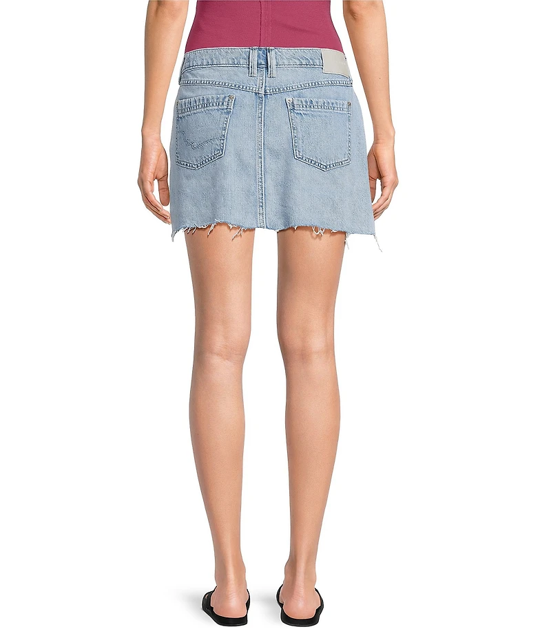 Free People We The Free Lainey Low-Rise Denim Mini Skirt