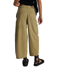Free People We The Free Laydown Chino High-Rise Wide-Barrel Leg Pants