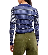 Free People We The Free Level Up Swift Collared Long Sleeve Top