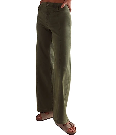 Free People We The Free Libre Denim High Rise Wide Leg Jeans