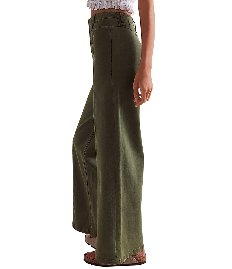 Free People We The Free Libre Denim High Rise Wide Leg Jeans