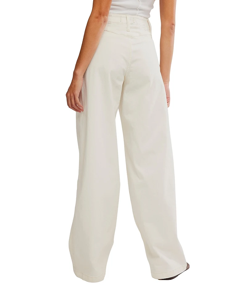 Free People We The Free Libre Denim High Rise Wide Leg Jeans