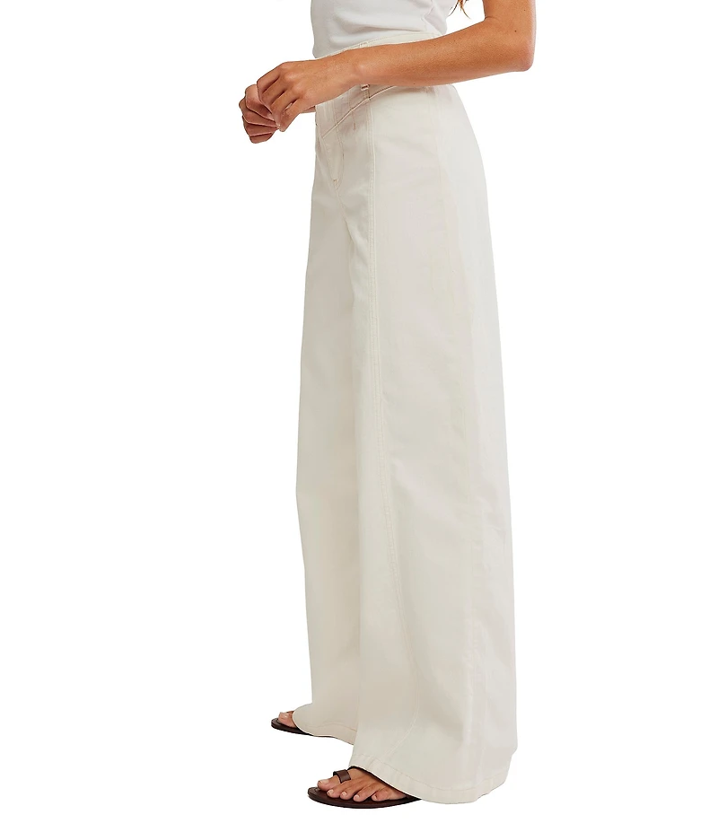 Free People We The Free Libre Denim High Rise Wide Leg Jeans