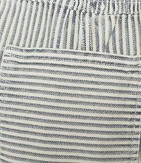 Free People We The Free Luna Railroad Stripe Low-Rise Pull-On Denim Shorts