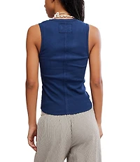 Free People We The Free Neria V-Neckline Sleeveless Tank
