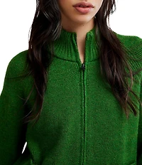 Free People We The Free On It Half Zip Turtle Neck Long Sleeve Ribbed Knit Sweater