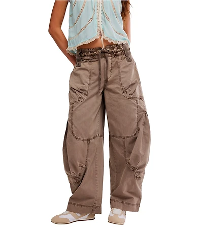 Free People We The Free Onset Mid-Rise Parachute Cargo Pants