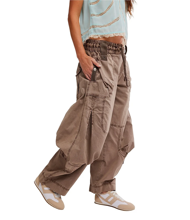 Free People We The Free Onset Mid-Rise Parachute Cargo Pants