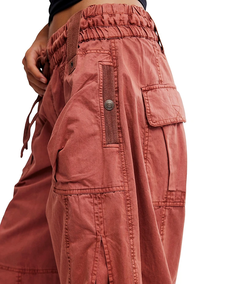 Free People We The Free Onset Mid-Rise Parachute Cargo Pants