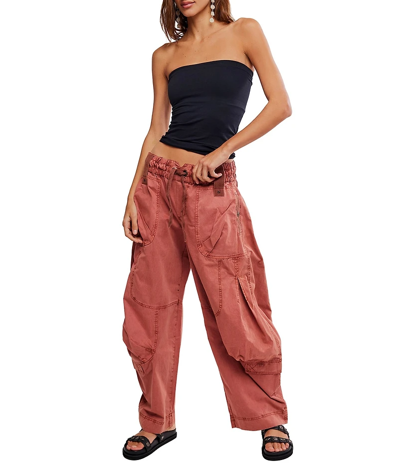 Free People We The Free Onset Mid-Rise Parachute Cargo Pants