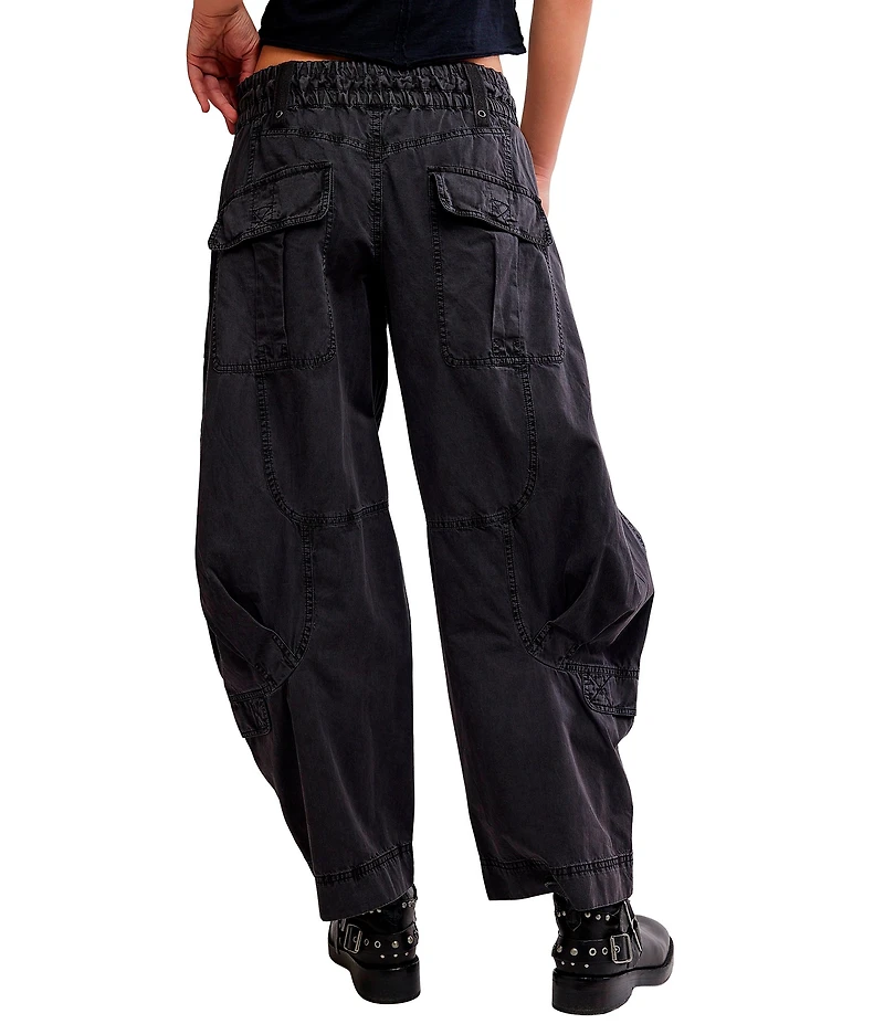 Free People We The Free Onset Mid Rise Parachute Cargo Pants
