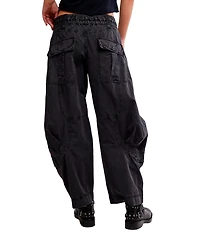Free People We The Free Onset Mid Rise Parachute Cargo Pants
