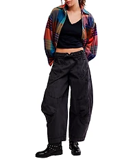 Free People We The Free Onset Mid Rise Parachute Cargo Pants