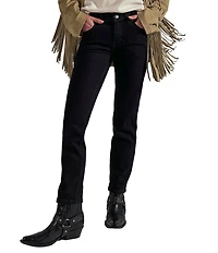 Free People We The Free Oracle Low-Rise Slim Straight Jeans