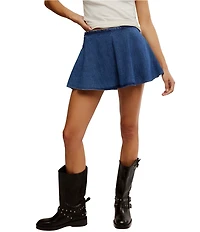 Free People We The Free Paradise Found Denim Skort