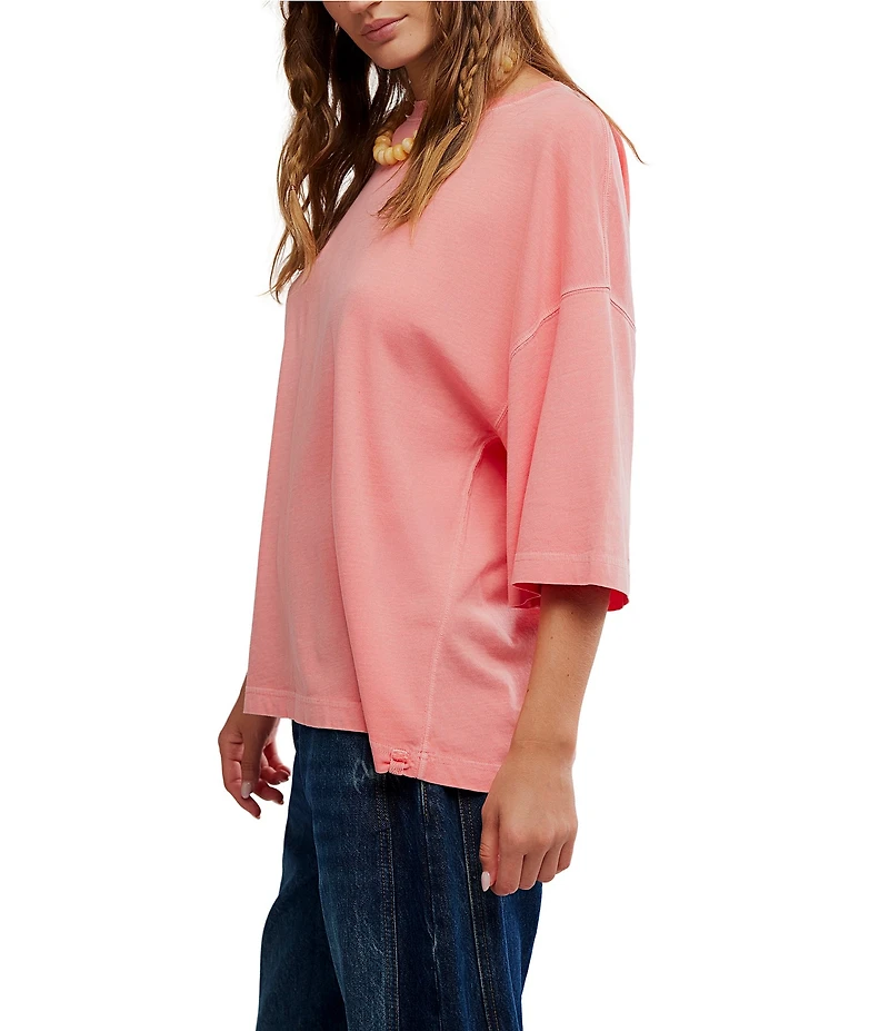 Free People We The Free Perfect Oversized Crew Neck Short Sleeve Tee