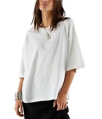 Free People We The Free Perfect Oversized Crew Neck Short Sleeve Tee