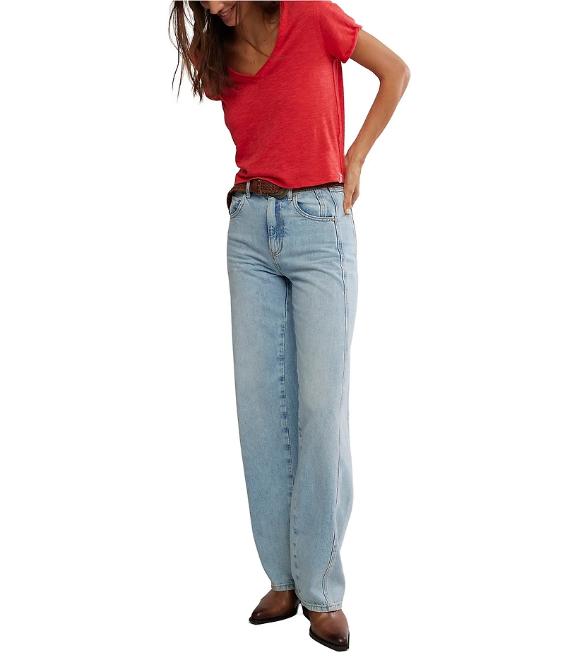 Free People We The Free Take 2 V-Neck Short Sleeve Tee