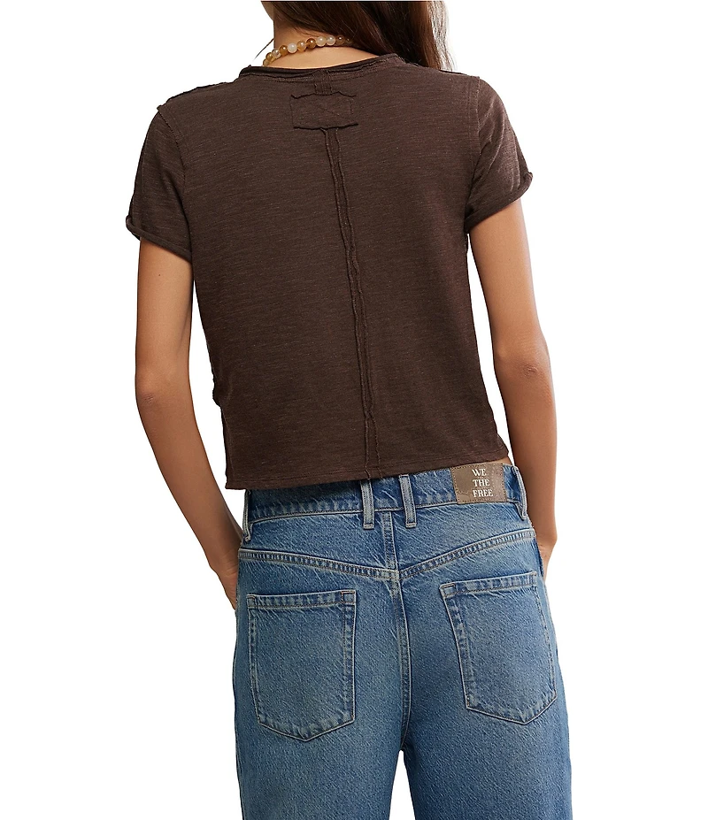 Free People We The Free Take 2 V-Neck Short Sleeve Tee