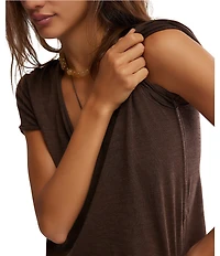 Free People We The Free Take 2 V-Neck Short Sleeve Tee