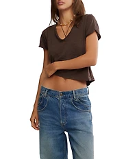 Free People We The Free Take 2 V-Neck Short Sleeve Tee