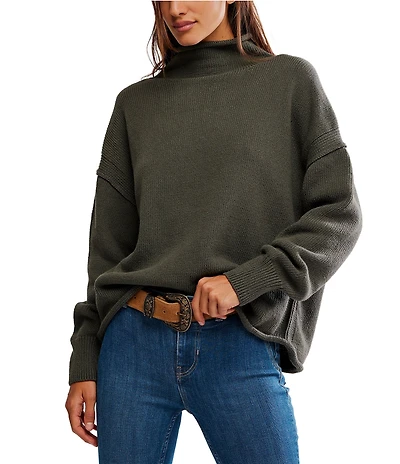 Free People We The Free Torres Roll Neck Long Sleeve Sweater