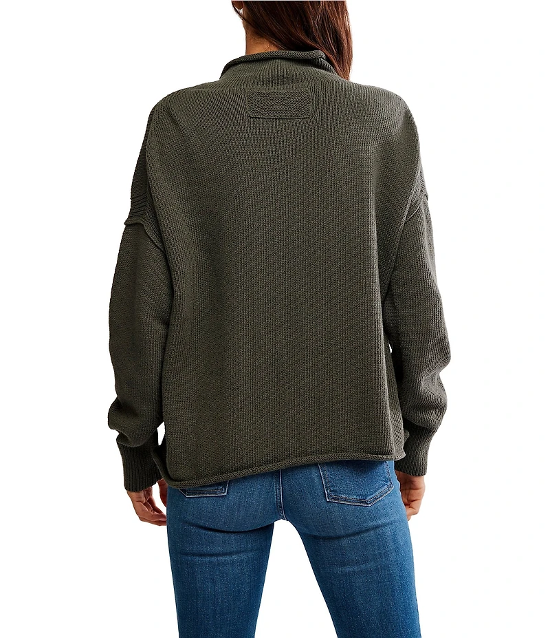 Free People We The Free Torres Roll Neck Long Sleeve Sweater